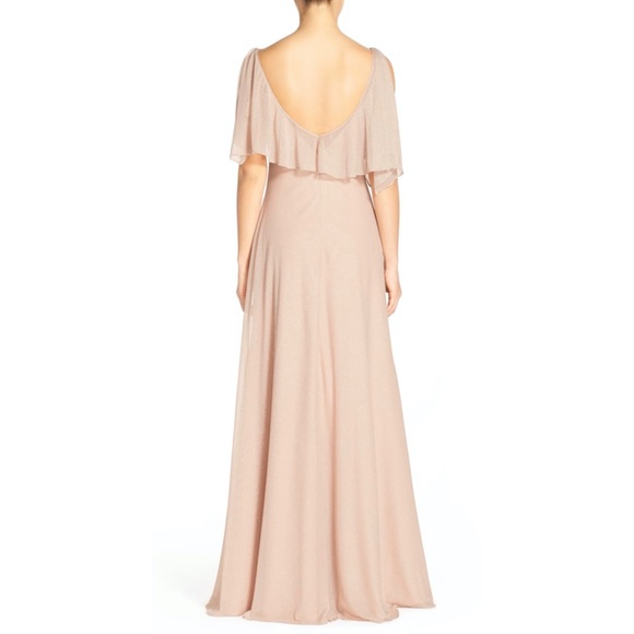 Jenny Yoo Devon Glitter Knit Gown - Picture 3 of 6